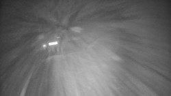 Modrá sjezdovka - dojezd k lanové dráze