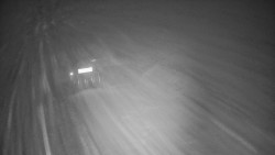 Modrá sjezdovka - dojezd k lanové dráze