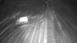 Modrá sjezdovka - dojezd k lanové dráze