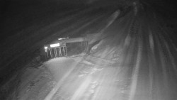 Modrá sjezdovka - dojezd k lanové dráze