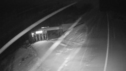 Modrá sjezdovka - dojezd k lanové dráze