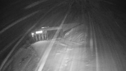 Modrá sjezdovka - dojezd k lanové dráze