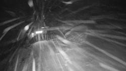 Modrá sjezdovka - dojezd k lanové dráze