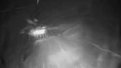 Modrá sjezdovka - dojezd k lanové dráze