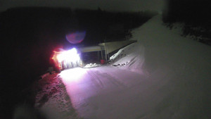 Červenohorské sedlo - Modrá sjezdovka - dojezd k lanové dráze - 7.12.2025 v 02:00 Červenohorské sedlo - Modrá sjezdovka - dojezd k lanové dráze - 7.12.2025 v 02:00