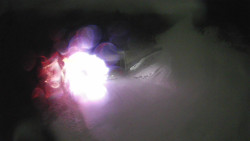 Modrá sjezdovka - dojezd k lanové dráze