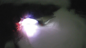 Červenohorské sedlo - Modrá sjezdovka - dojezd k lanové dráze - 7.12.2025 v 03:30 Červenohorské sedlo - Modrá sjezdovka - dojezd k lanové dráze - 7.12.2025 v 03:30