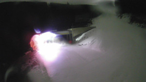 Červenohorské sedlo - Modrá sjezdovka - dojezd k lanové dráze - 7.12.2025 v 04:30 Červenohorské sedlo - Modrá sjezdovka - dojezd k lanové dráze - 7.12.2025 v 04:30