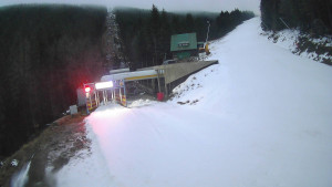 Červenohorské sedlo - Modrá sjezdovka - dojezd k lanové dráze - 7.12.2025 v 07:00 Červenohorské sedlo - Modrá sjezdovka - dojezd k lanové dráze - 7.12.2025 v 07:00