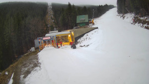 Červenohorské sedlo - Modrá sjezdovka - dojezd k lanové dráze - 7.12.2025 v 07:30 Červenohorské sedlo - Modrá sjezdovka - dojezd k lanové dráze - 7.12.2025 v 07:30