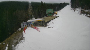 Červenohorské sedlo - Modrá sjezdovka - dojezd k lanové dráze - 7.12.2025 v 08:00 Červenohorské sedlo - Modrá sjezdovka - dojezd k lanové dráze - 7.12.2025 v 08:00