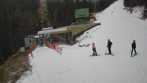 Červenohorské sedlo - Modrá sjezdovka - dojezd k lanové dráze - 7.12.2025 v 12:00 Červenohorské sedlo - Modrá sjezdovka - dojezd k lanové dráze - 7.12.2025 v 12:00