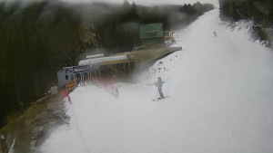 Červenohorské sedlo - Modrá sjezdovka - dojezd k lanové dráze - 7.12.2025 v 13:00 Červenohorské sedlo - Modrá sjezdovka - dojezd k lanové dráze - 7.12.2025 v 13:00