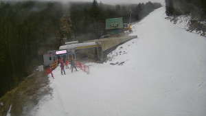 Červenohorské sedlo - Modrá sjezdovka - dojezd k lanové dráze - 7.12.2025 v 14:30 Červenohorské sedlo - Modrá sjezdovka - dojezd k lanové dráze - 7.12.2025 v 14:30