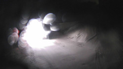 Modrá sjezdovka - dojezd k lanové dráze