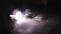 Modrá sjezdovka - dojezd k lanové dráze