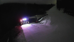 Modrá sjezdovka - dojezd k lanové dráze