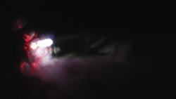 Modrá sjezdovka - dojezd k lanové dráze