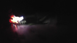 Modrá sjezdovka - dojezd k lanové dráze