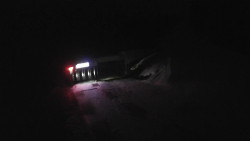 Modrá sjezdovka - dojezd k lanové dráze