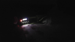 Modrá sjezdovka - dojezd k lanové dráze