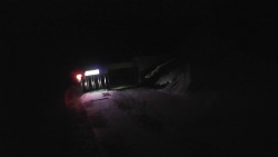 Modrá sjezdovka - dojezd k lanové dráze