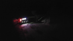 Modrá sjezdovka - dojezd k lanové dráze