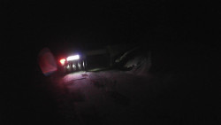 Modrá sjezdovka - dojezd k lanové dráze