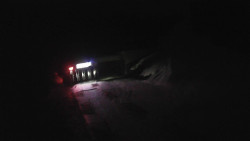 Modrá sjezdovka - dojezd k lanové dráze