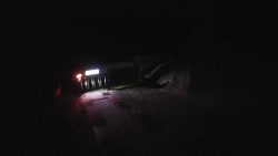 Modrá sjezdovka - dojezd k lanové dráze