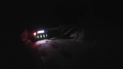 Modrá sjezdovka - dojezd k lanové dráze