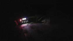 Modrá sjezdovka - dojezd k lanové dráze