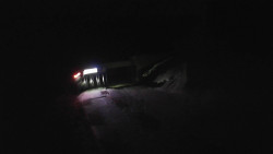 Modrá sjezdovka - dojezd k lanové dráze