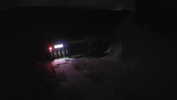 Modrá sjezdovka - dojezd k lanové dráze