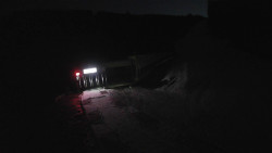 Modrá sjezdovka - dojezd k lanové dráze