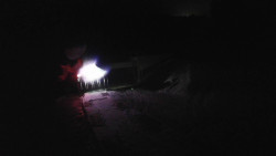 Modrá sjezdovka - dojezd k lanové dráze