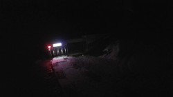 Modrá sjezdovka - dojezd k lanové dráze