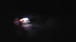 Modrá sjezdovka - dojezd k lanové dráze