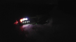 Modrá sjezdovka - dojezd k lanové dráze