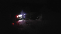 Modrá sjezdovka - dojezd k lanové dráze