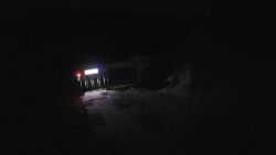 Modrá sjezdovka - dojezd k lanové dráze