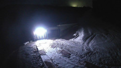 Modrá sjezdovka - dojezd k lanové dráze