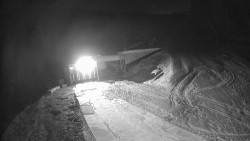 Modrá sjezdovka - dojezd k lanové dráze