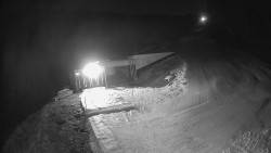 Modrá sjezdovka - dojezd k lanové dráze