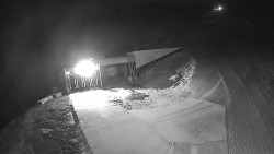 Modrá sjezdovka - dojezd k lanové dráze