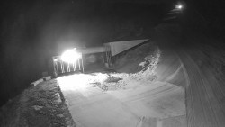 Modrá sjezdovka - dojezd k lanové dráze