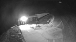 Modrá sjezdovka - dojezd k lanové dráze