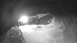 Modrá sjezdovka - dojezd k lanové dráze