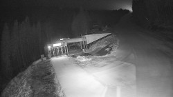 Modrá sjezdovka - dojezd k lanové dráze