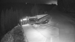 Modrá sjezdovka - dojezd k lanové dráze